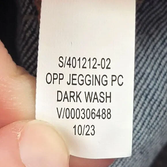 Old Navy Toddler Girl 5T Skinny Jeans Adjustable Waist Pull-On Dark Wash - Picture 7 of 8